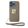 DKNY DKHCP15XPBSWSE iPhone 15 Pro Max6.7" beżowy/beige hardcase Wrist Strap Stock Logo