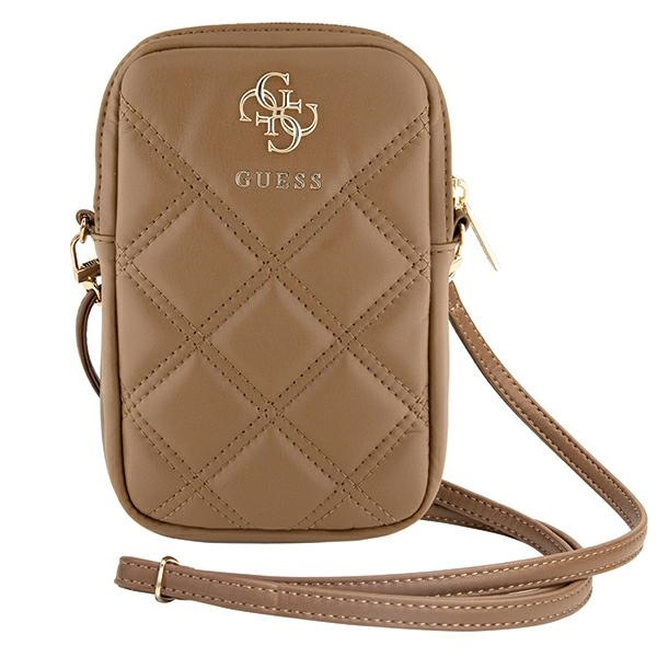 Guess Torebka GUWBZPSQSSGWbrązowy/brown Zip Quilted 4G