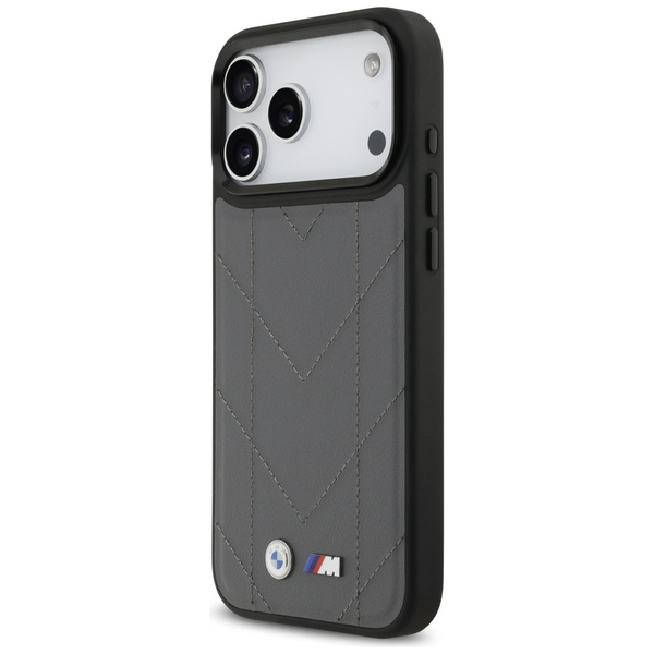 Etui BMW M Quilted Logo MagSafe do       iPhone 17 Pro Max antracyt