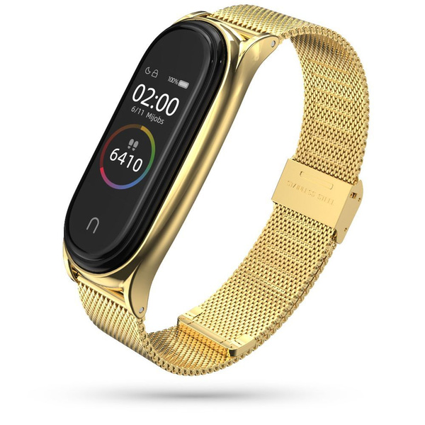 TECH-PROTECT MILANESEBAND XIAOMI MI SMART BAND 5/6/6 NFC GOLD