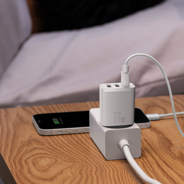 Baseus ładowarka sieciowa Compact 3 x USB czarna 17W