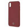 Etui Mercedes Silicone Line na iPhone Xr - czerwone