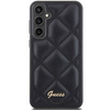 Guess GUHCS23FEPSQSQSK S23 FE S711czarny/black hardcase Quilted Metal Logo