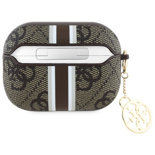 Guess GUAP2P4RPSW AirPods Pro 2          (2022/2023) cover brązowy/brown 4G Printed Stripes Charm