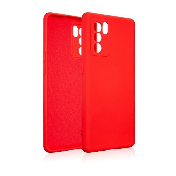 Beline Etui Silicone Oppo Reno 6 Pro 5G czerwony /red