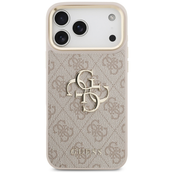 Etui Guess 4G Big 4G Classic Logo Big    Strap Metal Buttons do iPhone 17 Pro Max różowy