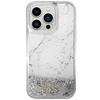 Guess GUHCP14LLCSGSGH iPhone 14 Pro 6.1"biały/white hardcase Liquid Glitter Marble