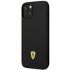Ferrari FEHCP14SSIBBK iPhone 14 6.1" black/black hardcase Silicone Metal Logo