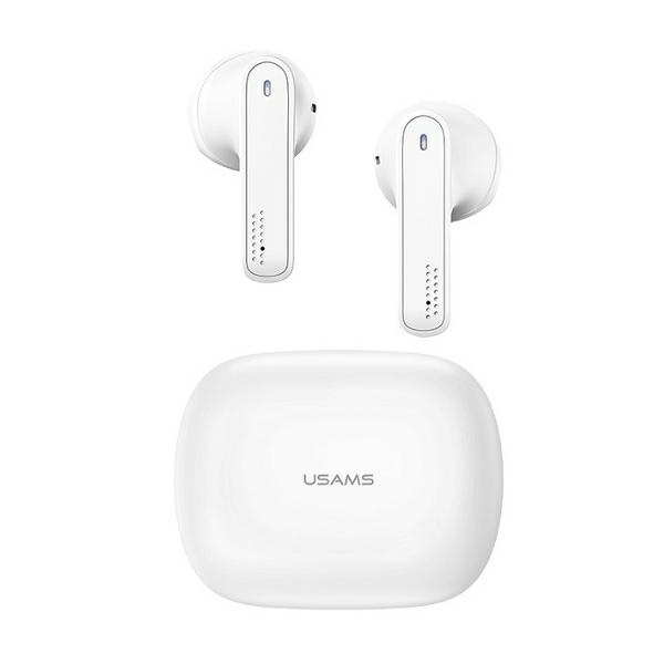 USAMS SŁUCHAWKI BLUETOOTH 5.0 TWS SM SERIES BEZPRZEWODOWE BIAŁY /WHITE BHUSM01 (US-SM001)