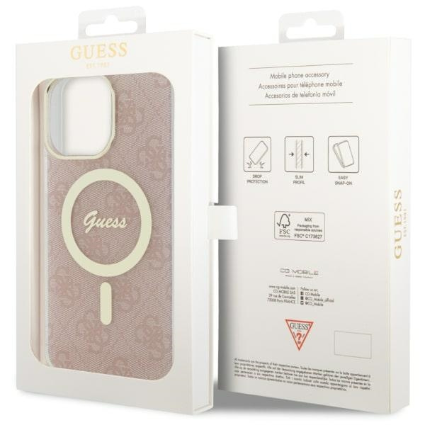 Guess GUHMP14XH4STP iPhone 14 Pro Max6.7" różowy/pink hardcase 4G MagSafe
