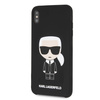 Karl Lagerfeld KLHCI65SLFKBK iPhone XsMax  hardcase czarny/black Silicone Iconic