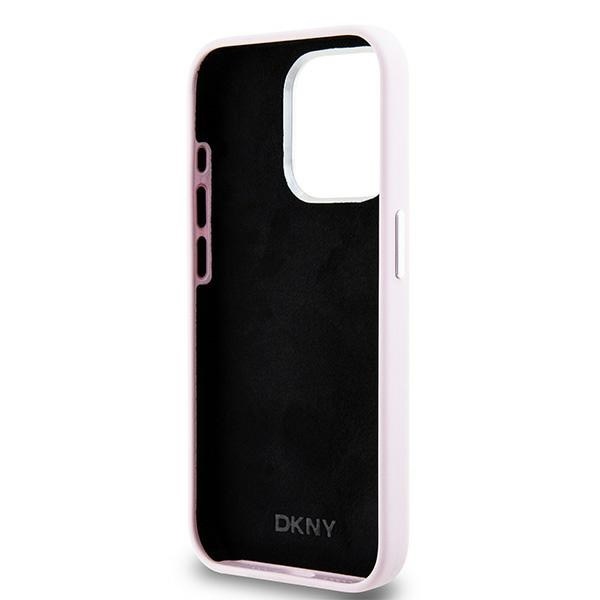 DKNY DKHMP14LSMCHLP iPhone 14 Pro 6.1"różowy/pink hardcase Liquid Silicone Small Metal Logo MagSafe