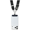Uniwersalna smycz Karl Lagerfeld         Universal Strap Tether Patch Karl Metal Logo czarny