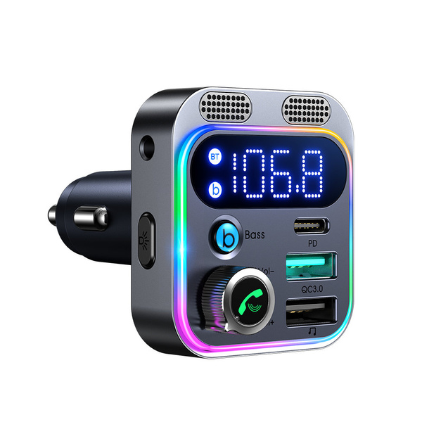 JOYROOM FM TRANSMITTER / CAR CHARGER 48W PPS/PD/QC3.0 BLACK (JR-CL16)