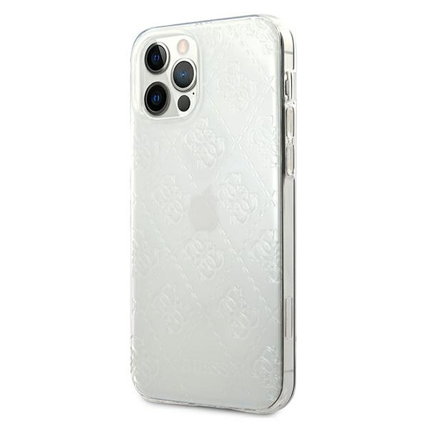 Guess GUHCP12M3D4GTR iPhone 12/12 Pro6,1" transparent hardcase 4G 3D Pattern Collection