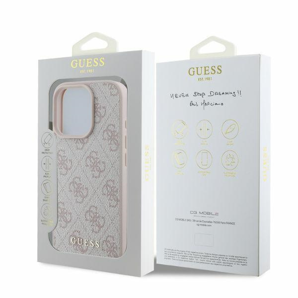 Guess GUHCP16XG4GFPI iPhone 16 Pro Max 6.9" różowy/pink hardcase 4G Classic