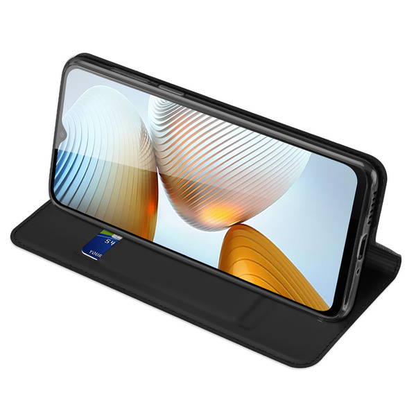 DUX DUCIS SKIN PRO CASE FOR XIAOMI REDMI NOTE 11E /REDMI 10 5G / REDMI 10 PRIME+ 5G / POCO M4 5G COVER FLIP CARD WALLET STAND BLACK