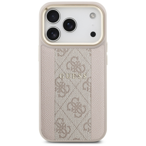 Etui Guess 4G Stripe MagSafe do iPhone   17 Pro różowy