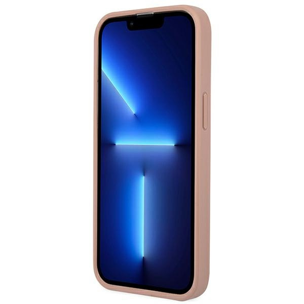 Guess GUHCP13LPSATLP iPhone 13 Pro/ 13 6,1" różowy/pink hardcase SaffianoTriangle Logo