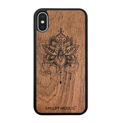 CASE ETUI DREWNIANE SMARTWOODS KWIAT LOTOSU ACTIVE IPHONE XS MAX