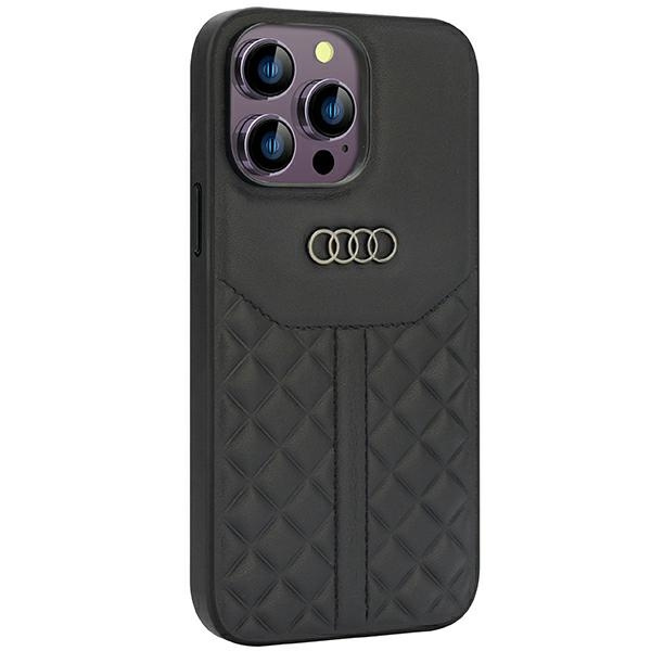 Etui Audi Genuine Leather na iPhone 14 Pro Max - czarne