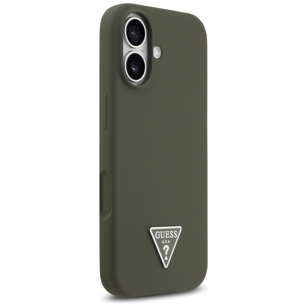Etui Guess Silicone Triangle Logo        MagSafe do iPhone 17 khaki