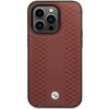 Case BMW BMHCP14X22RFGR iPhone 14 Pro Max 6.7" Burgundy/burgundy Leather Diamond Pattern