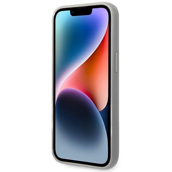 KARL LAGERFELD KLHCP14SLGMMSV3 IPHONE 14 / 15 / 13 6,1" HARDCASE SREBRNY/SILVER MONOGRAM IRIDESCENT