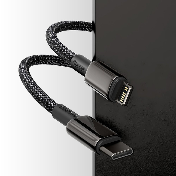 Baseus CATLWJ-A01 Lightning - USB-C PD 20W 480Mb/s 2m cable - black