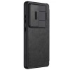 Nillkin Qin Pro Case for Samsung Galaxy S25 Ultra with Flip and Camera Cover - Black