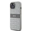 DKNY DKHCP15SPRTHSLE iPhone 15 / 14 / 136.1" beżowy/beige hardcase Leather Mono Stripe & Metal Logo