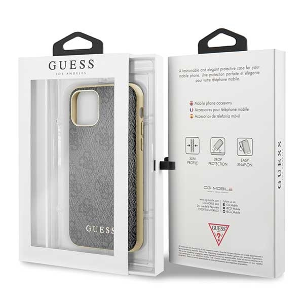 Guess GUHCN58G4GG iPhone 11 Proszary/grey hard case 4G Collection