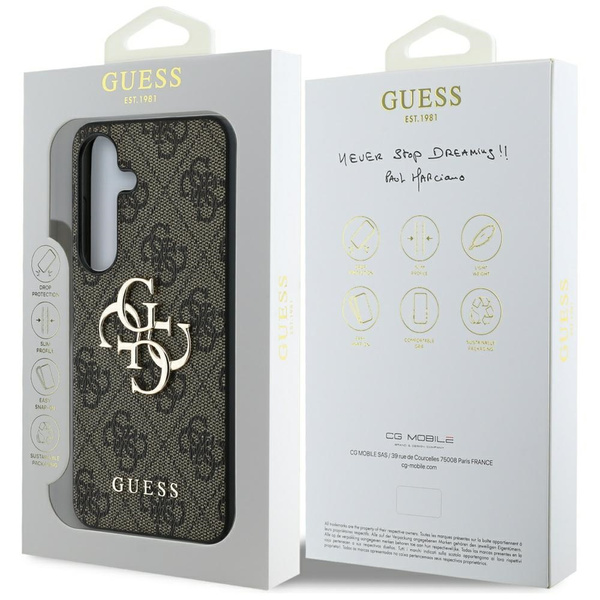 Etui Guess Big 4G Logo Classic Logo do   Samsung Galaxy S25+ brązowy