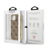 Guess GUHMP13MG4GB iPhone 13 / 14 / 156.1" brązowy/brown hard case 4G Collection Magsafe