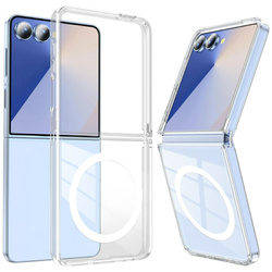 Etui Beline Clear MagSafe do Samsung Galaxy Z Flip7 przezroczysty