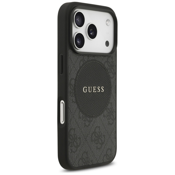 Etui Guess 4G Circle Classic Logo        MagSafe do iPhone 17 Pro czarny