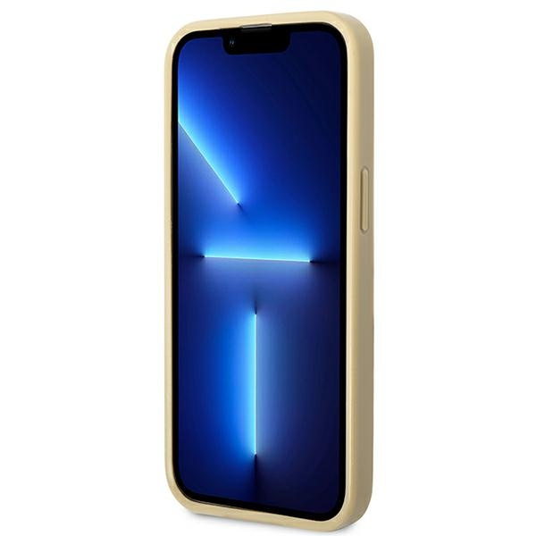 Guess GUHCP14LHGGSHD iPhone 14 Pro6,1" złoty/gold hard case Glitter Script
