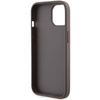 Guess GUHCP15SPGS4TDW iPhone 15 / 14 / 13 6.1" brązowy/brown hardcase Grip Stand 4G Triangle Strass