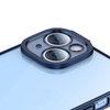 Baseus Glitter Transparent Case and Tempered Glass set for iPhone 14 (blue)
