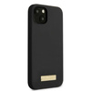 GUESS GUHMP13MSPLK IPHONE 13 / 14 / 15 6.1" CZARNY/BLACK HARD CASE SILICONE LOGO PLATE MAGSAFE