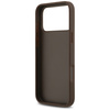 Etui Guess 4G Double Card Triangle do    iPhone 17 Pro Max brązowy