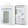 Powerbank indukcyjny Guess Grained       Triangle 5000mAh 15W USB-C MagSafe beżowy