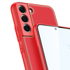 DUX DUCIS YOLO ELEGANT COVER MADE OF ECOLOGICAL LEATHER FOR SAMSUNG GALAXY S22 RED