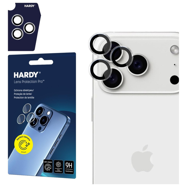 Ochrona na obiektyw aparatu 3MK HARDY Lens Protection Pro do Apple iPhone 17 Pro / 17 Pro Max przezroczysty