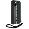 Etui Karl Lagerfeld Saffiano Athleisure  Stripes Cord do iPhone 15 różowy
