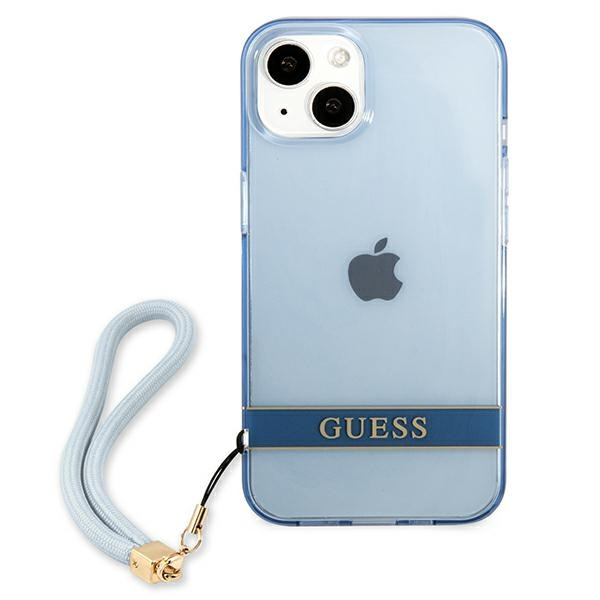 Guess GUHCP13MHTSGSB iPhone 13 / 14 / 156.1" niebieski/blue hardcase Translucent Strap