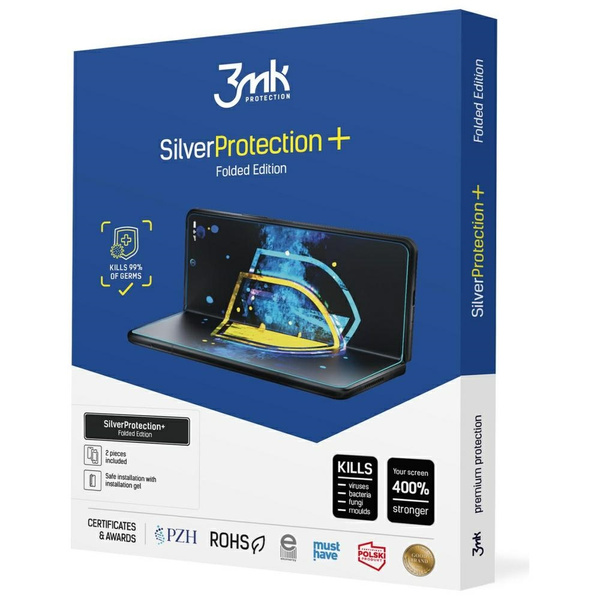 Folia antymikrobowa 3MK SilverProtect+   Folded Edition montowana na mokro do Samsung Galaxy Z Fold 7