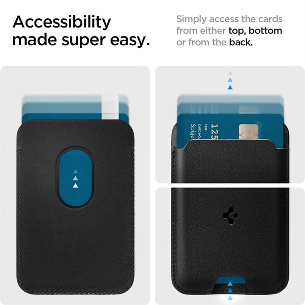 Portfel magnetyczny Spigen Valentinus z MagSafe - czarne