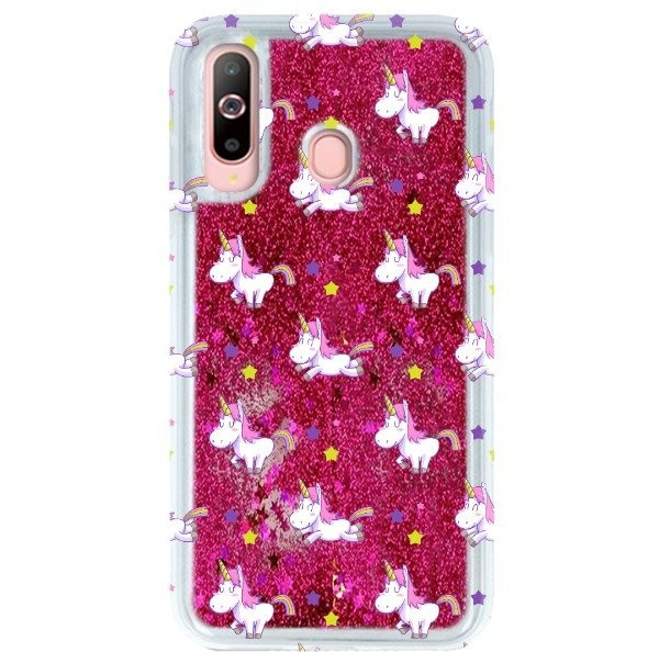 FUNNY CASE ETUI LIQUID JEDNOROŻCE SAMSUNG GALAXY A60 RÓŻOWY