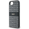 Etui DKNY Repeat Texture Pattern with    Tonal Stripe do iPhone 16e czarny